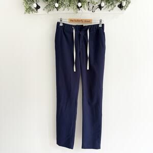 Figs Technical Collection Navy Blue Straight Leg Pants Size Medium AB7000